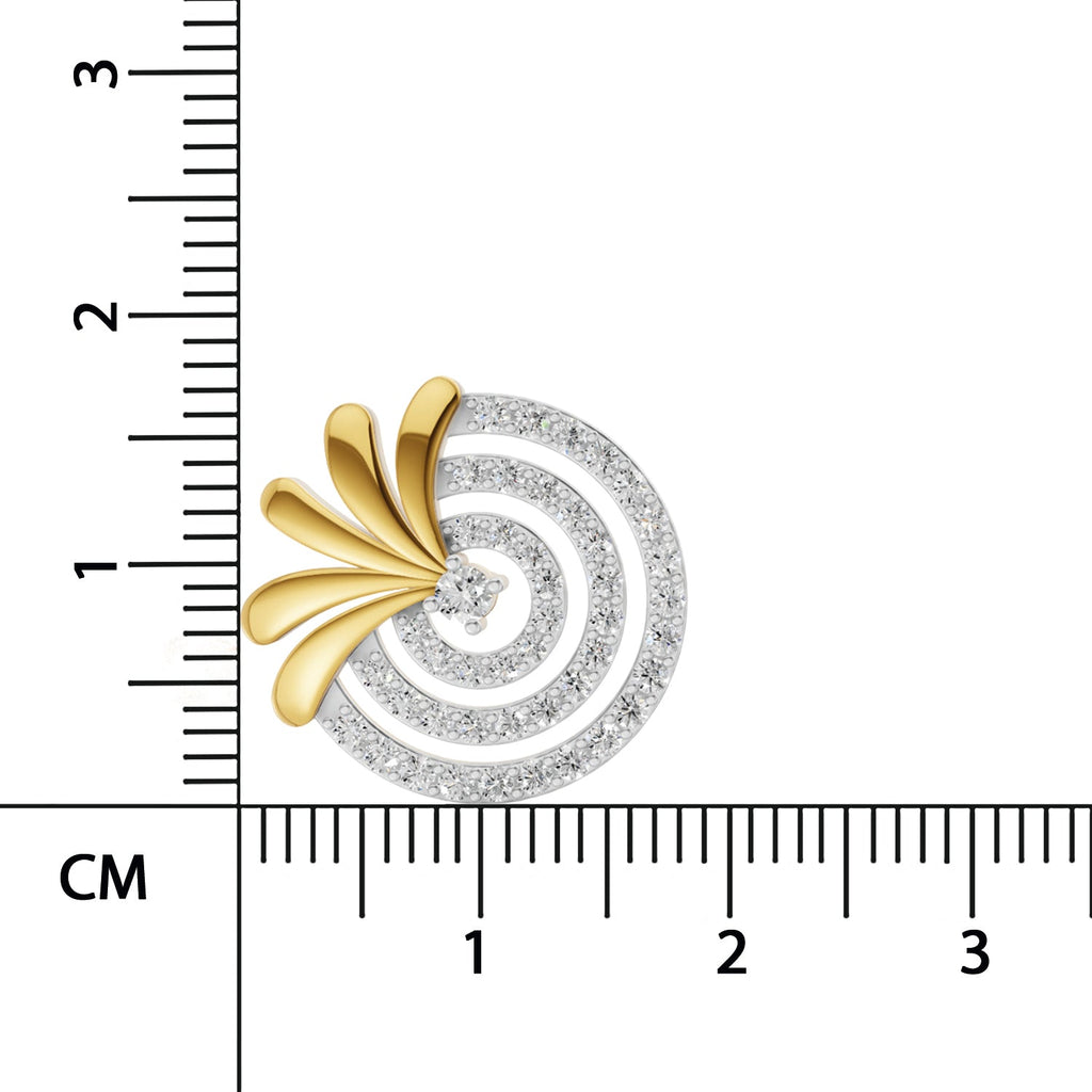 1.16 Carat Round Shape | 925 Sterling Silver Yellow Gold Plated Halo Earrings