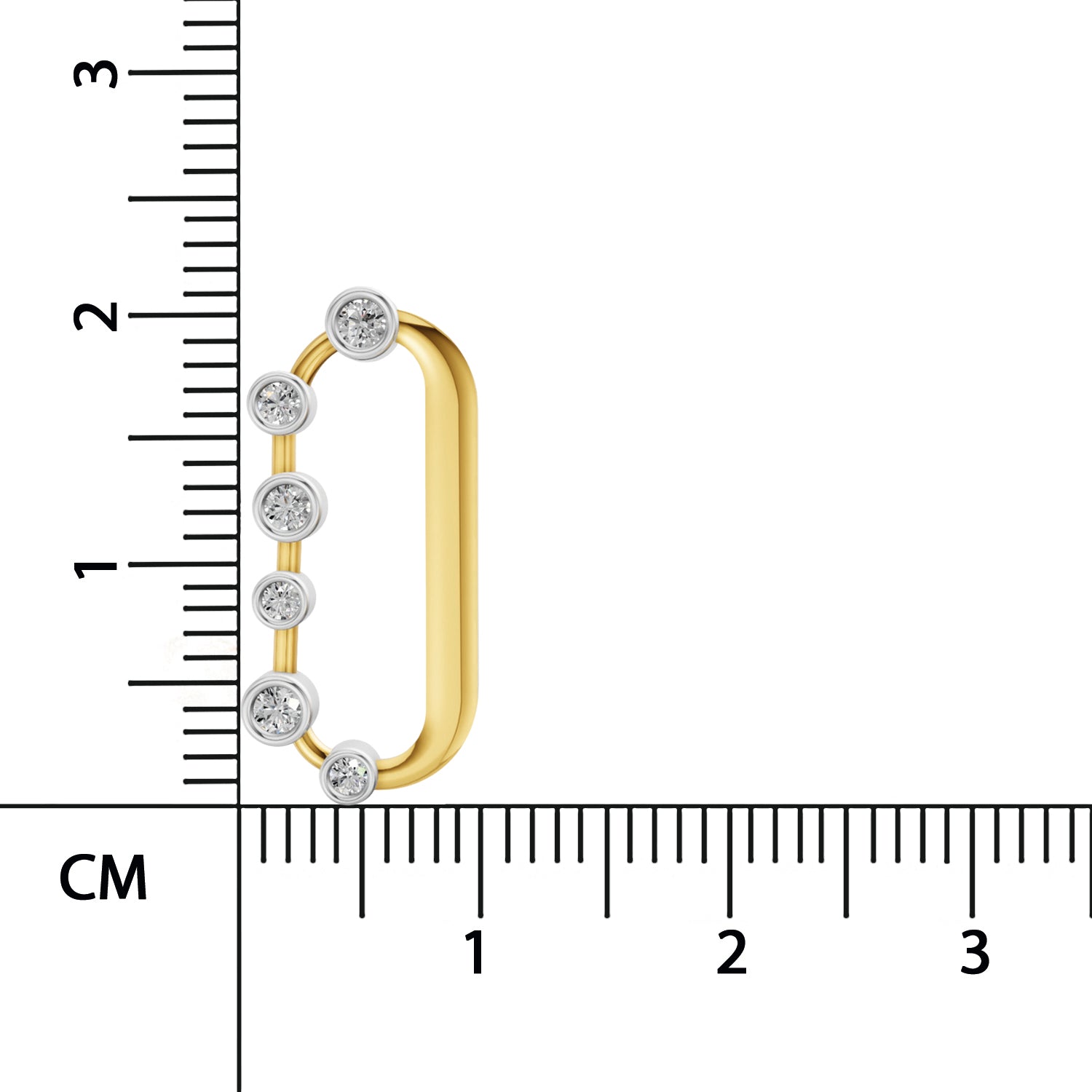 0.35 Round Shape| 925 Sterling Silver Gold Plated Oval Shape Stud Earrings